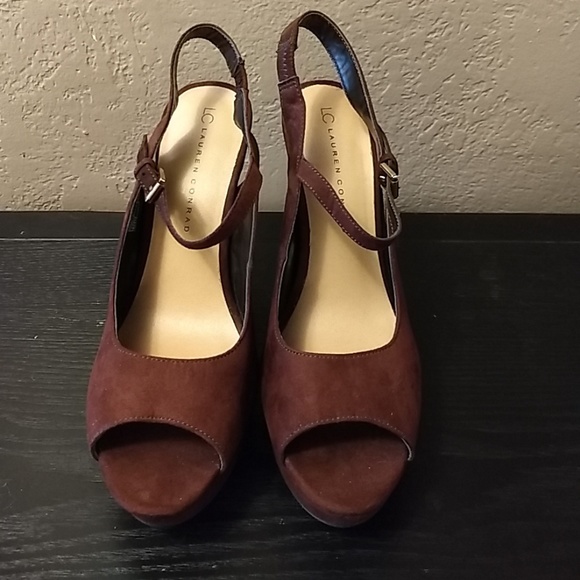 LC Lauren Conrad Shoes - L.C. Conrad Strappy Platform Heels